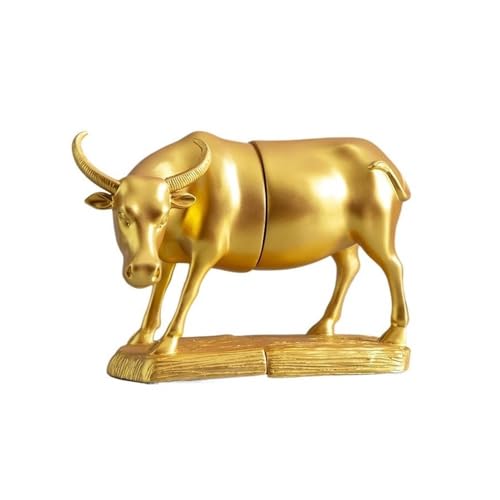 Sujetalibros decorativos de resina dorada con diseño animal premium 2