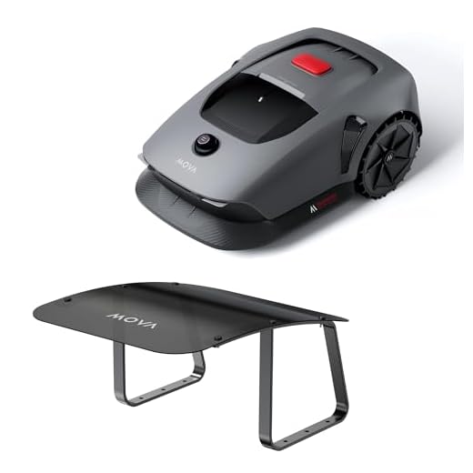 MOVA 600 + Garage Combo, Rasenmäher Roboter 3D-LiDAR Mähroboter ohne Begrenzungskabel & genaue Kartierung bis 600 m², Smarte Hindernisvermeidung, App-Steuerung, U-förmiges Schneiden, Leiser Betrieb