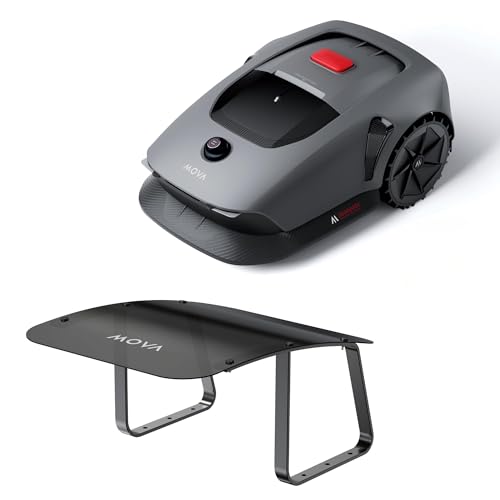 MOVA 600 + Garage Combo, Rasenmäher Roboter 3D-LiDAR Mähroboter ohne Begrenzungskabel & genaue Kartierung bis 600 m², Smarte Hindernisvermeidung, App-Steuerung, U-förmiges Schneiden, Leiser Betrieb
