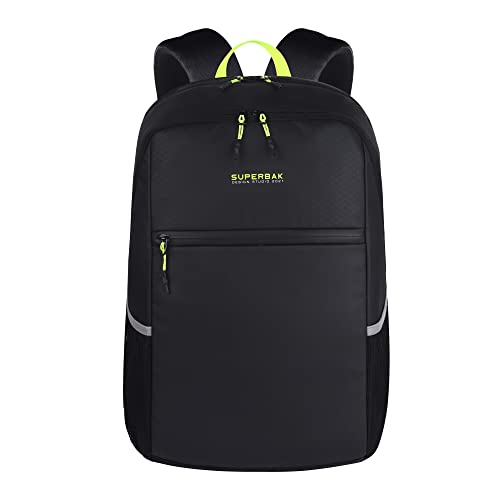 SUPERBAK Scout 30 Ltrs Laptop Backpack (Black-Green), One Size (LBPSCOUT0103) (B09JGF33XZ) Amazon Price History, Amazon Price Tracker