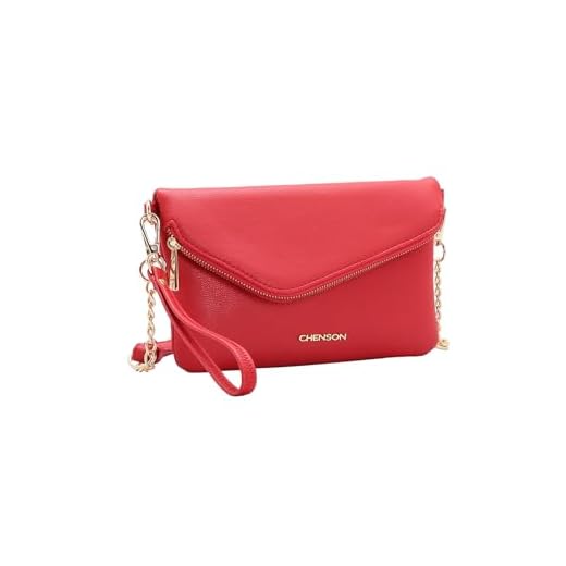 Chenson, Bolsa Feminina Chenson Envelope Tiracolo Transversal Cor:Vermelho