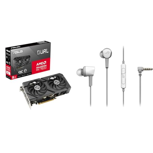 �y�Z�b�g�����zASUS Dual Radeon RX 7600 EVO OC Edition 8GB GDDR6 �r�f�I�J�[�h/DUAL-RX7600-O8G-EVO �������K�㗝�X�i+ASUS �Q�[�~���O�C���z�� ROG Cetra II Core Mo