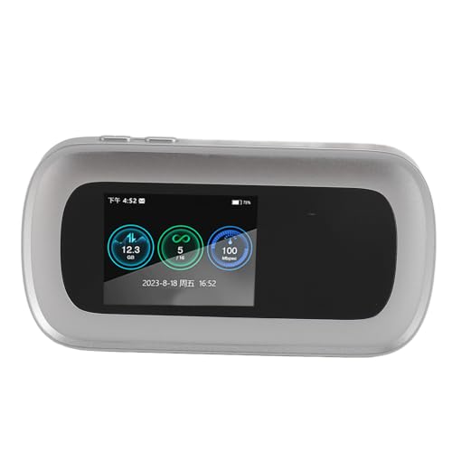 Hotspot Móvil 5G WiFi6 LTE, Enrutador 5G con Ranura para Tarjeta SIM, Módem de Cobertura Internacional, Dispositivos de Internet Portátiles para Viajes, 16 Usuarios, Pantalla a