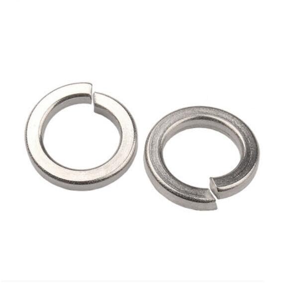 50pcs M1.6 M2 M2.5 M3 M4 M5 spring gaskets open spring washers elastic spacer stainless metal material - (Inner Diameter: M5)