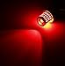 UYED 2 x Super Bright 9-30v 7440 7443 T20 LED Bulbs With Projector For Brake Lights,Tail Lights,Red