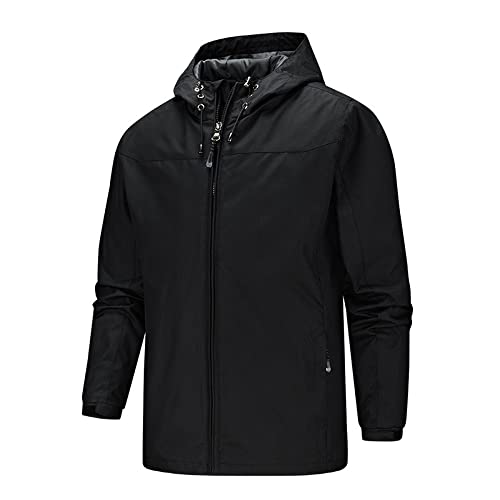 Veste coupe-vent homme XXXXXL contre le vent veste noire mince