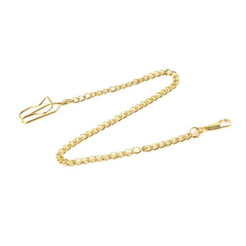 Cadenas de reloj de bolsillo de bronce antiguo para relojes vintage, juego de 7 piezas