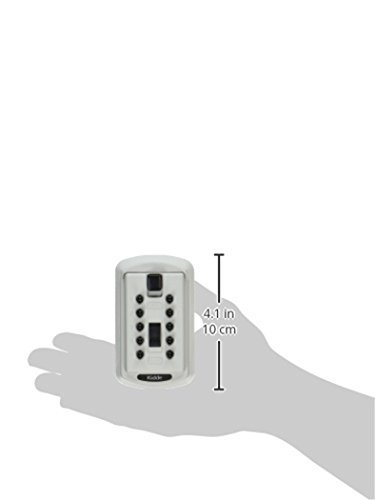 Kidde AccessPoint 001413 KeySafe Original Slimline Push Button Combination Permanent Key Lock Box, 2-Key, White
