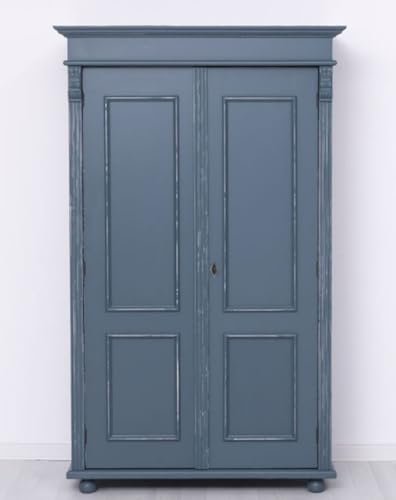 Casa Padrino Guardaroba Stile Country Shabby Chic Blu Antico...