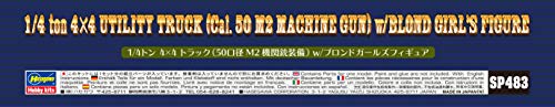 Camioneta utilitaria 4x4 Ton 1/24 con figura 1/4 Hasegawa miniatura 7