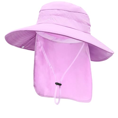 Image of Sun Hats for Men Women, UPF 50+ Protection Fishing Hat with Neck Flap