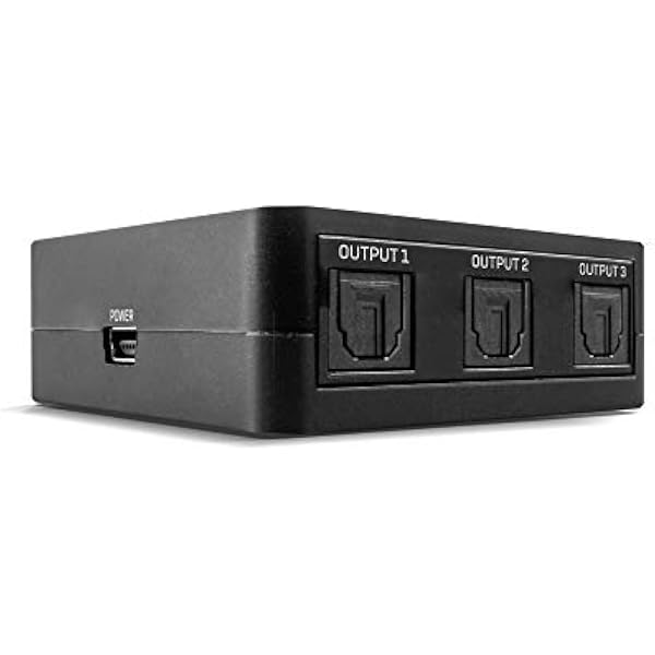 Lindy 3-portowy cyfrowy rozdzielacz audio TosLink (optyczny)