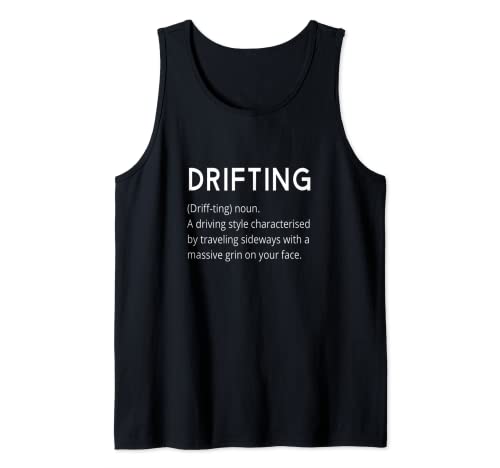 Hombre Drifting - Coche Drift divertido estilo diccionario niño corredor Camiseta sin Mangas