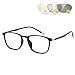 Produktbild CAOXN Photochrome Lesebrille Für Damen, Uv400 Sonnenbrille Mit Grauem Übergangsobjektiv TR90 Presbyopia Reader Mit Vollrahmen,Schwarz,+3.00