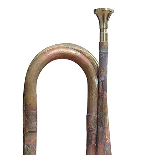 Bugle instrument vent cuivre massif solide de 32cm pour apprentissage musical