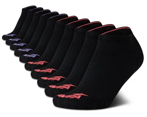 Image of Avia Women's Athletic Low Cut Socks - 10 Pack Performance Stretch Cushioned Ankle Socks for Running and Workout (4-12)