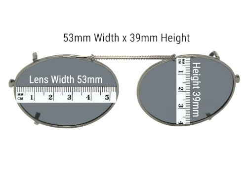 Oval Color Mirror Non Polarized Clip On Sunglasses Over Glasses–Oval Shape Design Clip-ons for Eyewear4