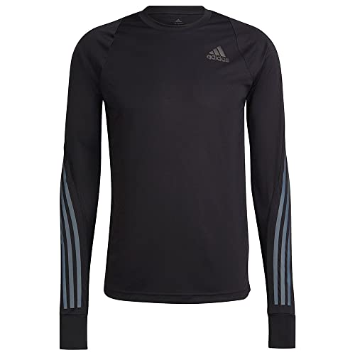 adidas M Run Icons LS Shirt Herren Laufshirt (Schwarz XL ) Fahrradschläuche