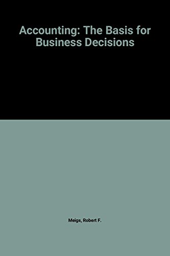 Accounting: The Basis for Business Decisions 0070413851 Book Cover