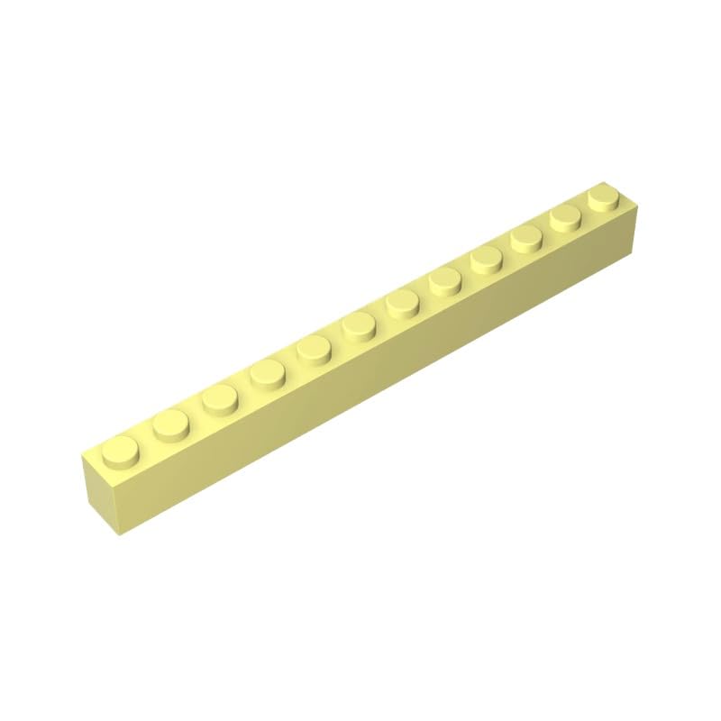 XYEIUGO 6112 Basic Bricks Brick 1x12, Bright Light Yellow, 10 PCS — image 1