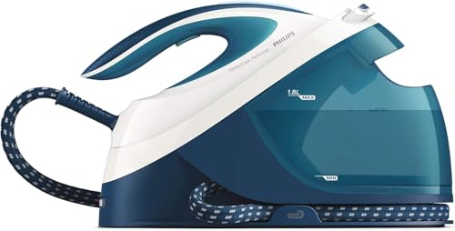 Philips PerfectCare Performer Centrale Vapeur - 2600 W, Débit Vapeur 390 g, Pression 6,2 bars, Technologie OptimalTEMP, Réservoir de 1,8 L, Aqua (GC8723/20)