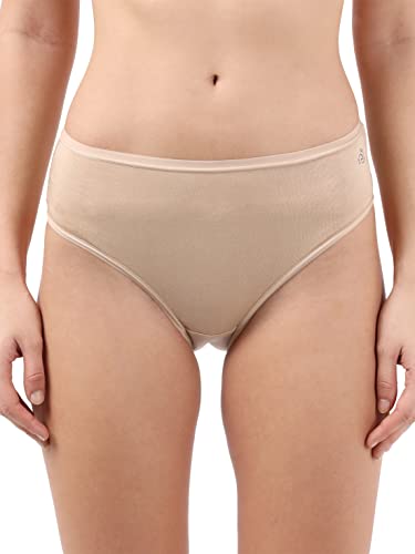 Image of Jockey 1807 Women's High Coverage Micro Modal Elastane Stretch Mid Waist Hipster with Ultrasoft Exposed Waistband