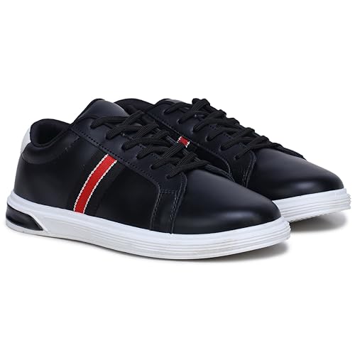 Image of ATHCO mens Milan Sneaker|Memory Foam Comfort|Laceup|Casual Shoes for Men|Soft Trendy Shoes For men|Fashion Sneaker|Genz|Millennials|Alpha|Footwear|Lightweight|EasyCare|Comfortable|Dailyuse|Extrasoft|SlipResistant|Durable|EasyCare|Shoes For Men's & Boy's