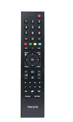 VINABTY New TP6187R Remote fit for Grundig TP6 TP6187R TP 6187 RC3214803/01 TP6187R-P1 TP6 40VLE521BG RC3214803-40VLE7130 40VLE7130WM RC3214803 01 RC3214803-01