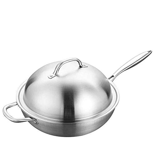 Wok acero inoxidable 32 cm sin recubrimiento antiadherente miniatura 1