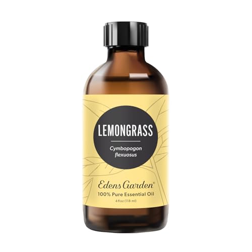 Edens Garden Lemongrass Essential Oil- 100% Pure Premium Grade, Undiluted, Natural, Therapeutic, Aromatherapy, The Best for Diffuser, Candle, Laundry, Humidifiers 118 ml (4 fl oz)