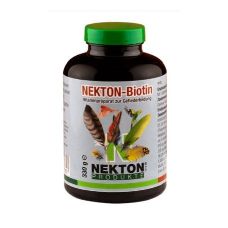 Nekton - NEKTON BIOTIN Complejo vitamínico Estimulante del Crecimiento de Plumas 330 gr