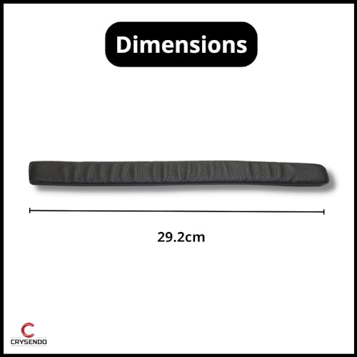 Image of Crysendo Headphone & Cushion Combo for Marshall Major III Headphone | Soft Ear Cushion Cover Replacement Earpads | Protein Leather & Memory Foam Cushion (Black)