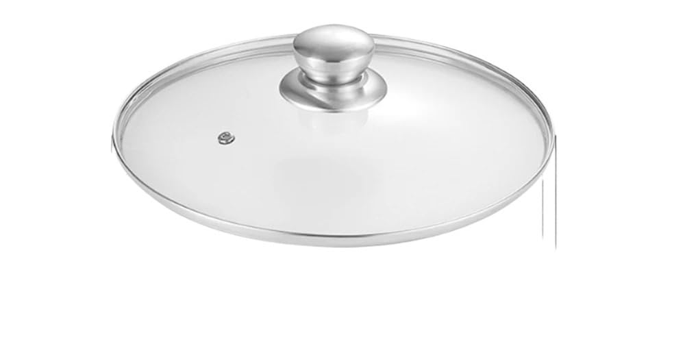 Coperchio Universale,Coperchi Pentole Coperchio in vetro temperato trasparente for pentola da zuppa, pentola da cucina, pentola, padella, wok, coperchio con manopola, parte della cucina.(32cm)