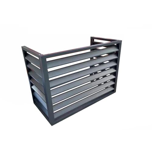 Aluminum Air Conditioner and Heat Pump Cover, Mini Split Air Conditioner Cover, Noise Reduction AC Unit Cover for Indoor and Outdoor,100x70x50cm,Grey