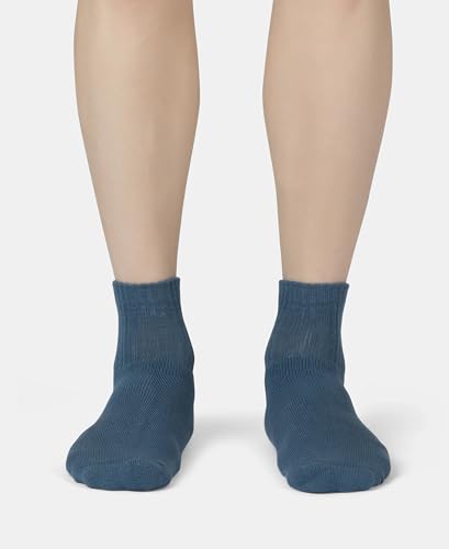 Image of Jockey 7036 Men's Compact Cotton Terry Ankle Length Socks With StayFresh Treatment Stellar FREE SIZE