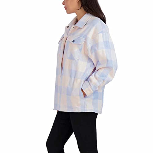 HFX Women's Long Sleeve Cozy Shacket Shirt Jacket2