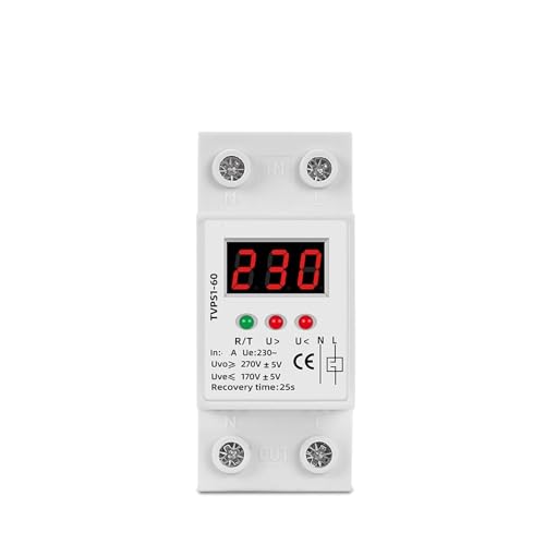 Protector de sobrevoltaje autorearmable 63A que evita averías eléctricas en electrodomésticos