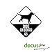 Adesivo con scritta "Dog on board", stile OEM JDM.