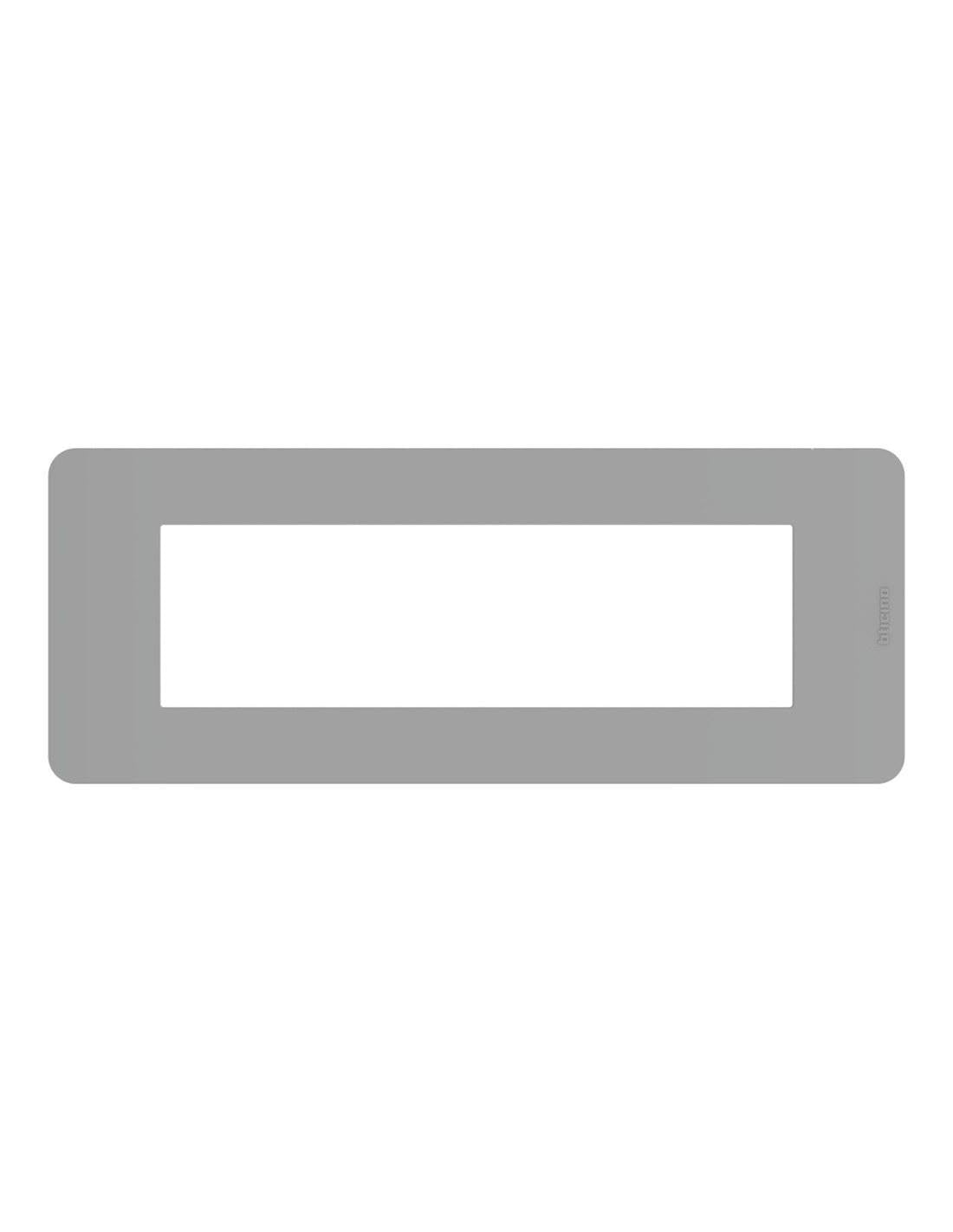 Plaque MatixGO 7 modules BTICINO Gris JA4807JG plaque de finition interrupteur
