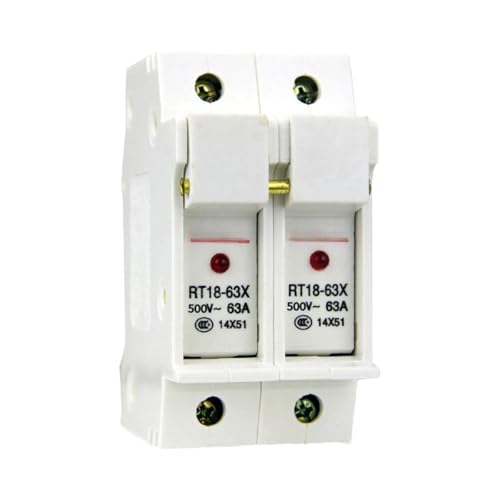 Fusible céramique RT18-32 RT14 2P 63A pour protection électrique