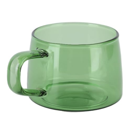 Taza de vidrio borosilicato 250 ml color verde miniatura 1