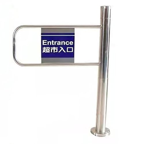 Générique Portillon battant de sécurité Robuste en Acier Inoxydable - Entrée à Sens Unique pour supermarchés, bibliothèques et magasins, 80 x 97 cm (Droite) - Sécurisé, Durable et Facile à Installer