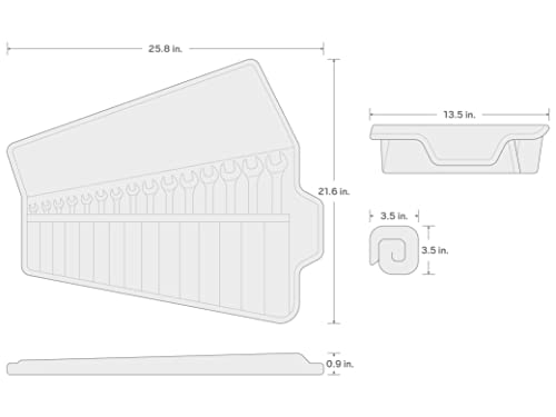 Tekton Combination Wrench Set, 15-Piece (1/4-1 In.) - Pouch | Wrn03293 #TOP6