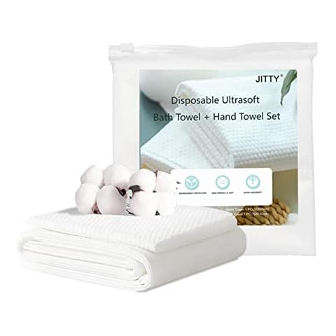 JITTY 4 Sets Soft Cotton Towel Set Cover