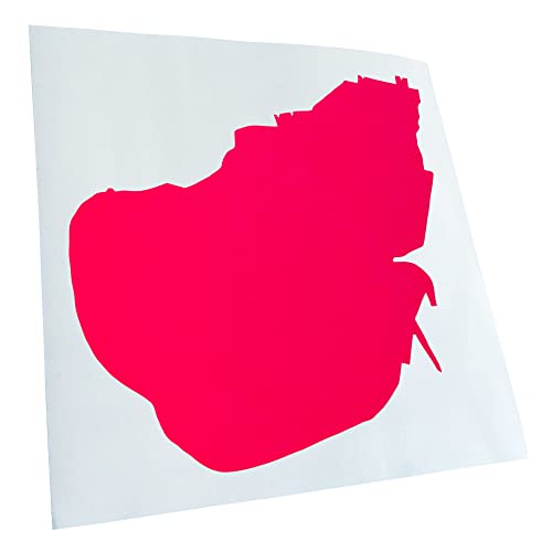 Sticker Pellworm rose fluo pour personnaliser votre ordinateur et vélo JDM