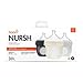 Boon Nursh Reusable Silicone Pouch Baby Bottles - Slow Flow Nipple - Silicone Baby Bottle Pouch and Nipple - Baby Feeding Essentials - Gray - 0-3 Months - 3 Count - 4 Ounce