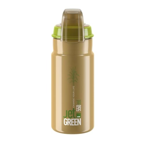 Elite Elite Unisex - Adult Jet Plus Water Bottle, Green/Brown, 550 ml