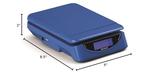 Báscula para Paquetes Salter Brecknell Azul LCD 25lb miniatura 2