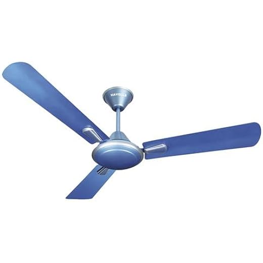 Ceiling fan Wall-mounted unit with cable and plug attached. Switchable between multiple airflow levels. (Pack of 1)