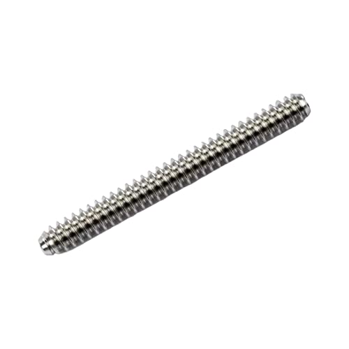 B Baosity Billiards Pool Cue Joint Pin Insert Pool Cue Joint Screws Lightweight Sturdy Easy Install Metal Shaft Fittings Billiards Accessories, for 3/8 * 10